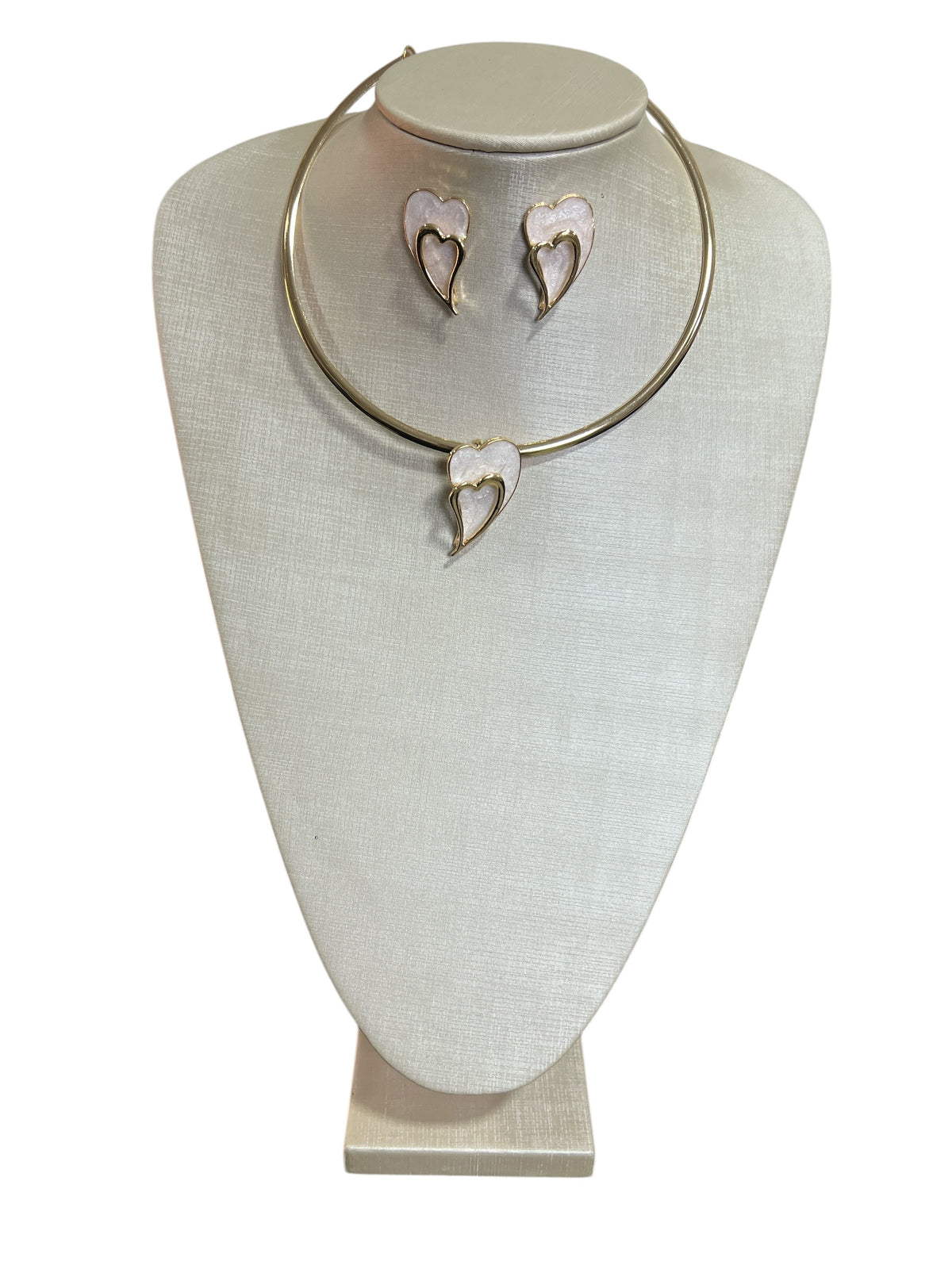 Maria Milena Gold Necklace + Earrings Set