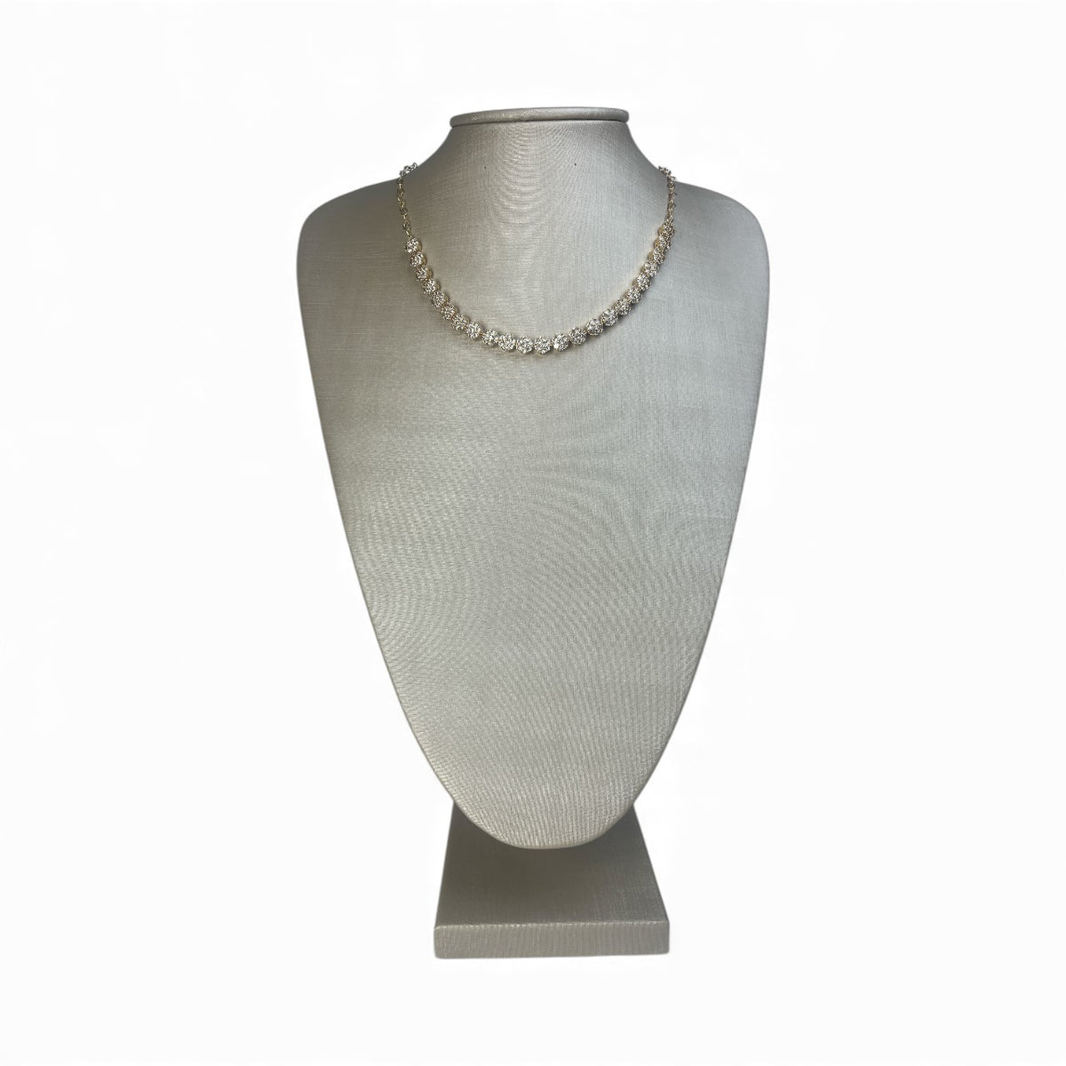 Colar Swarovski Dourado