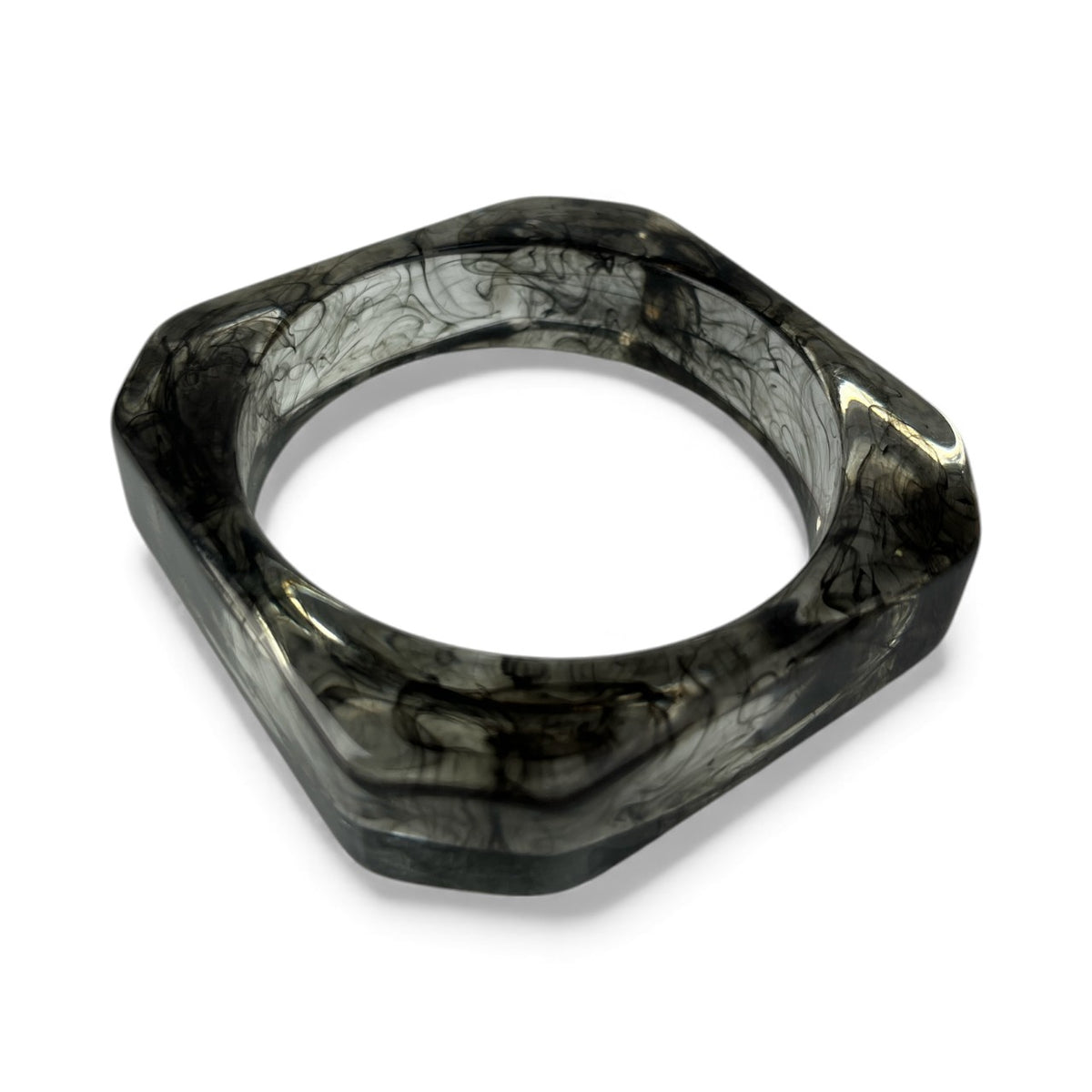 Bracelete de resina Preto