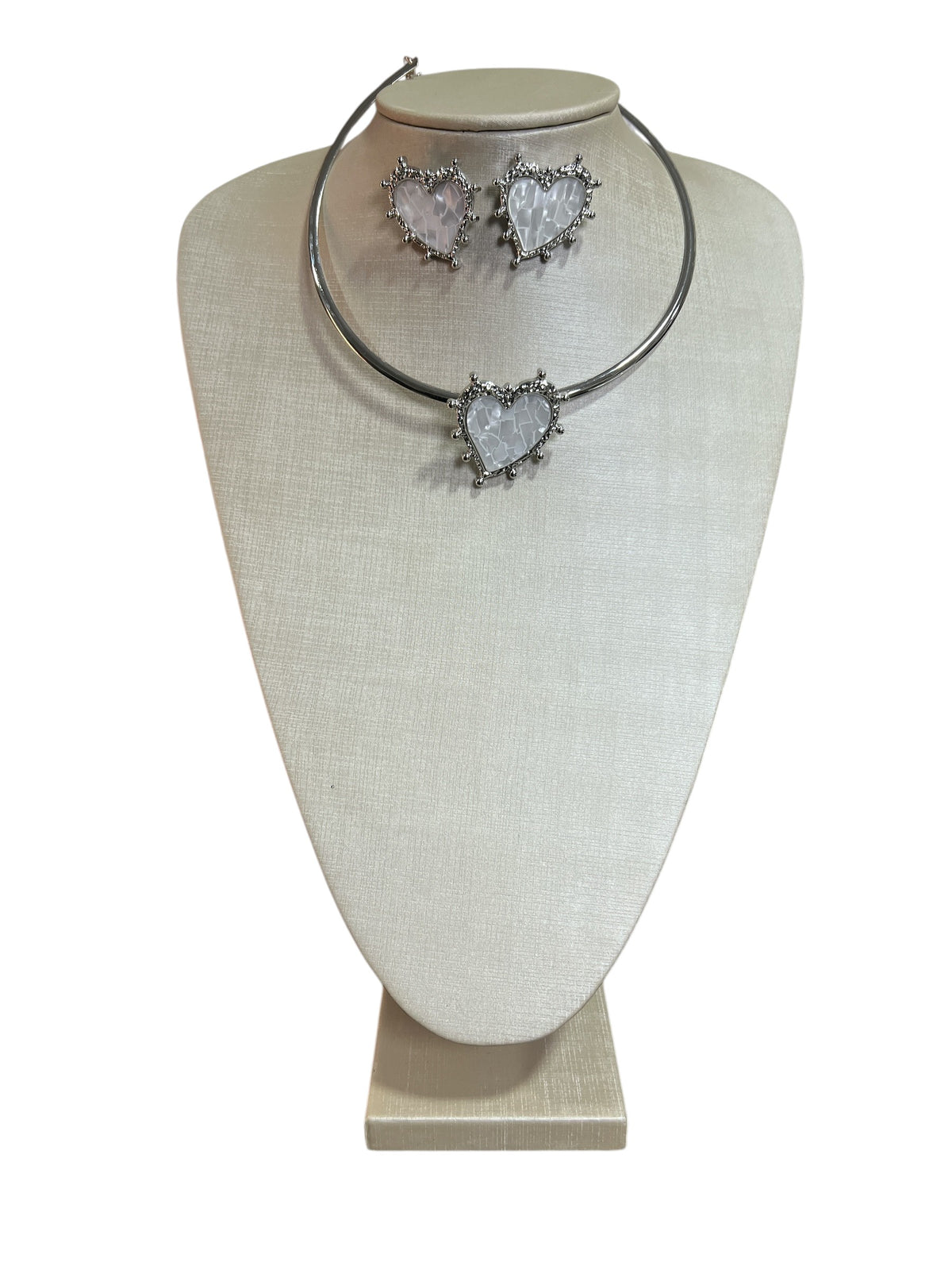 Silver Set Necklace + Earrings Maria Mariah