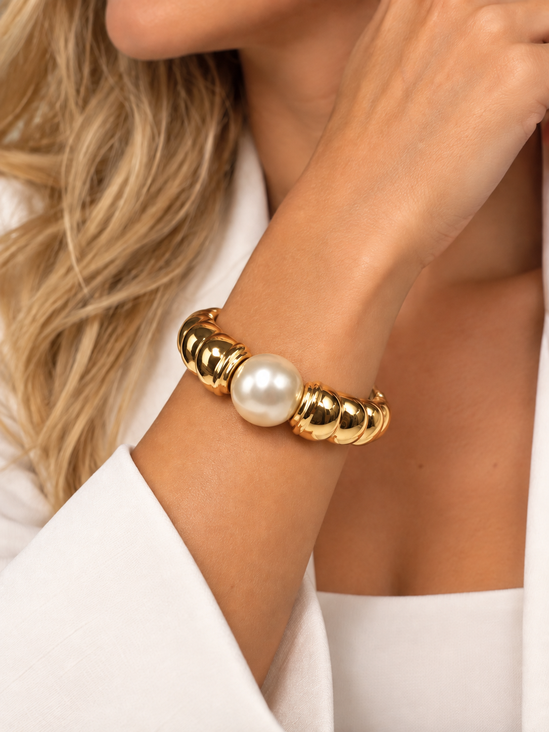 Bracelete Dourado Maria Thais