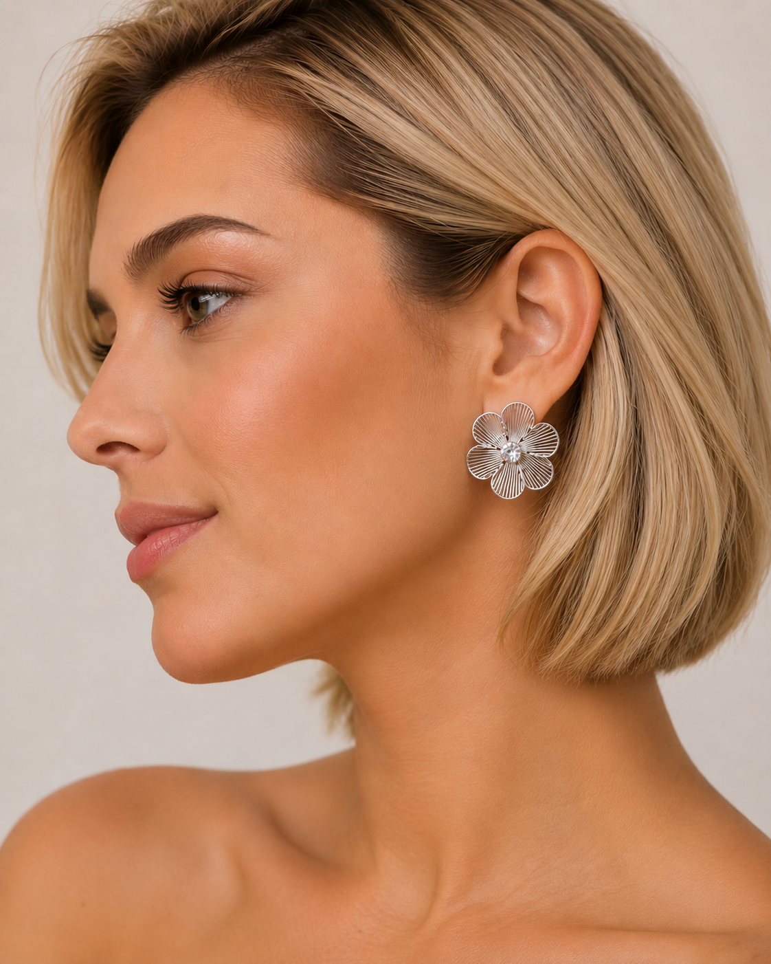 Brinco Prata Maria Flor