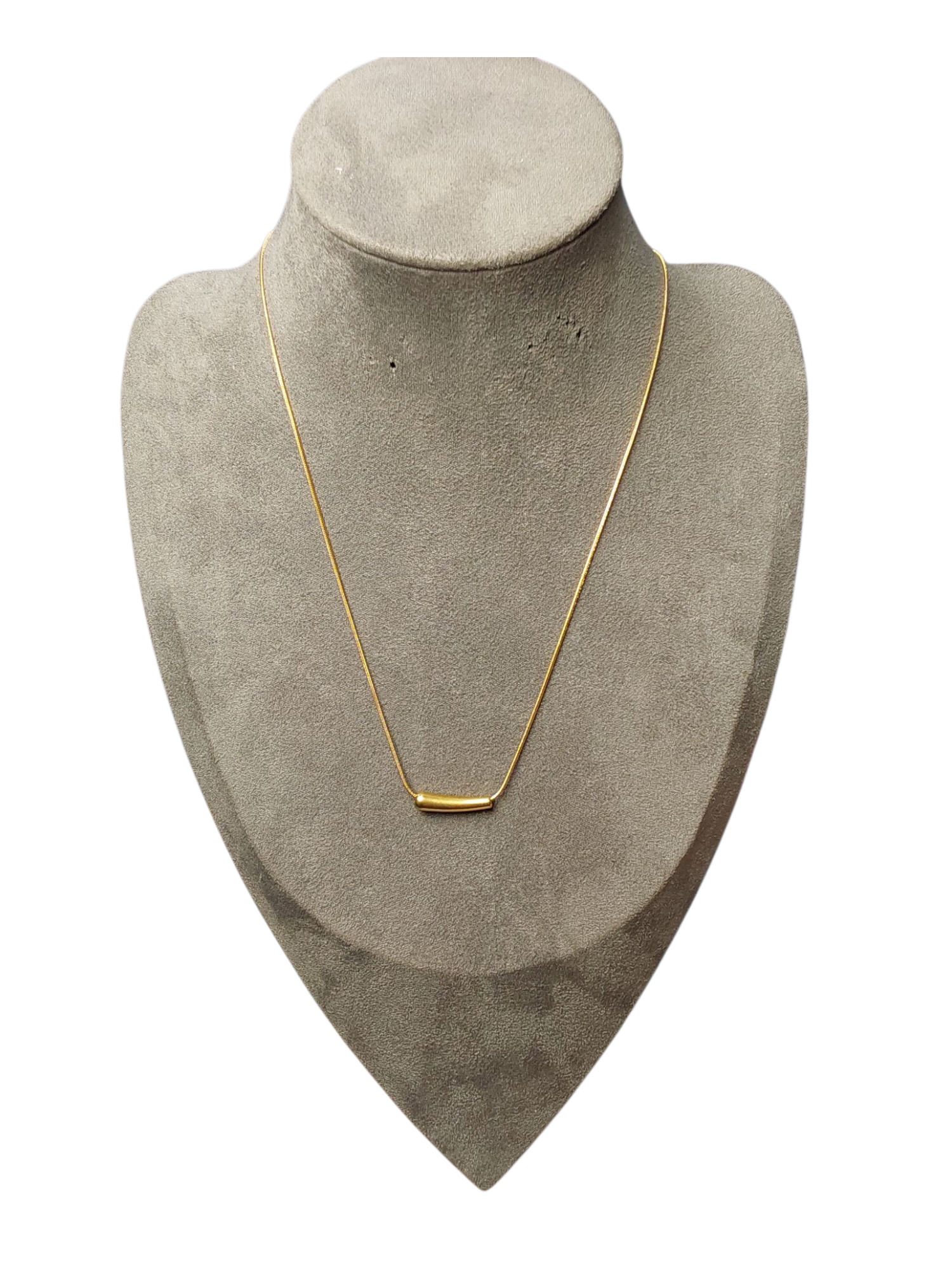 Colar dourado com pingente Aço inoxidável