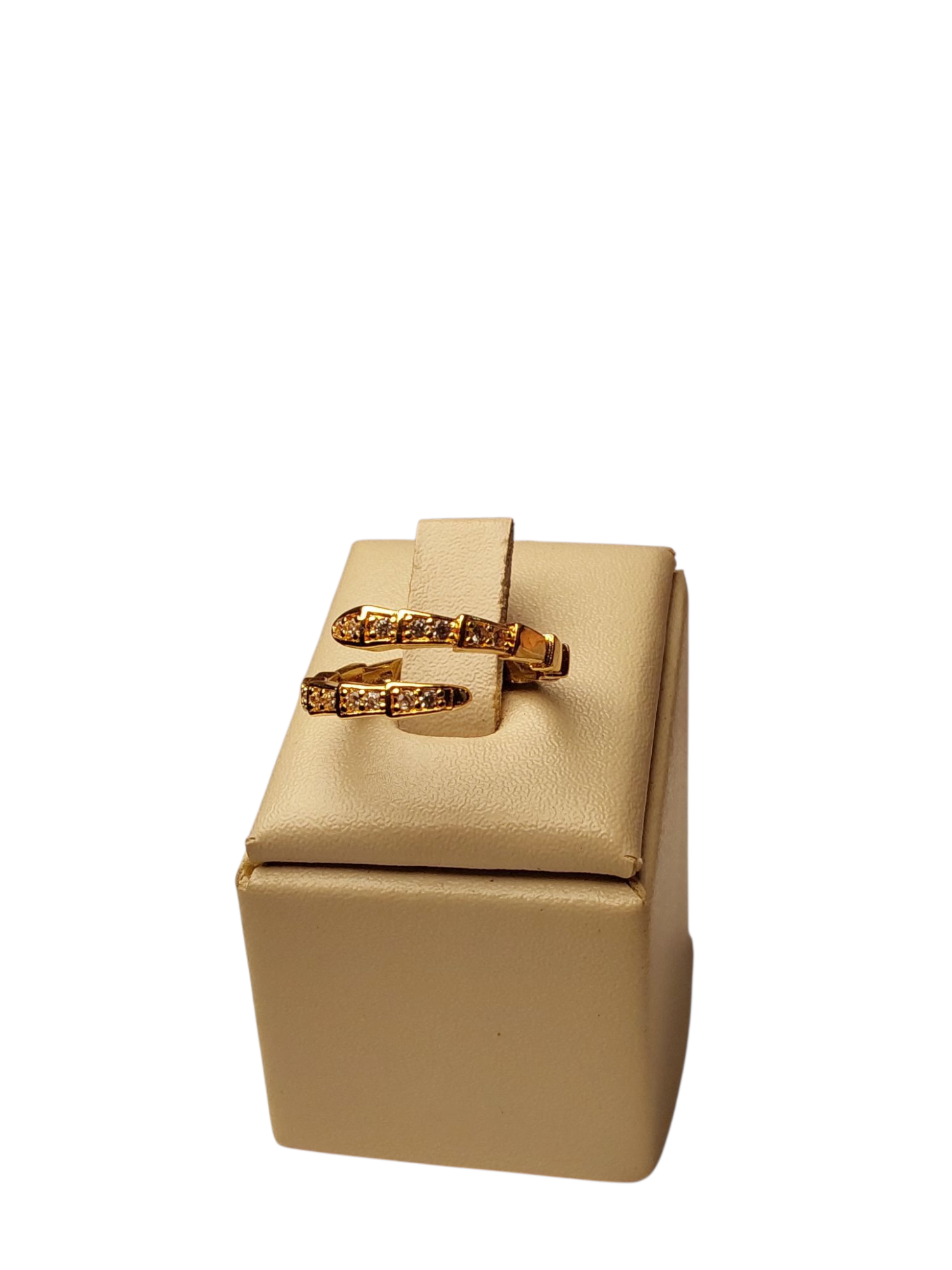 Anel Regulável dourado cobra
