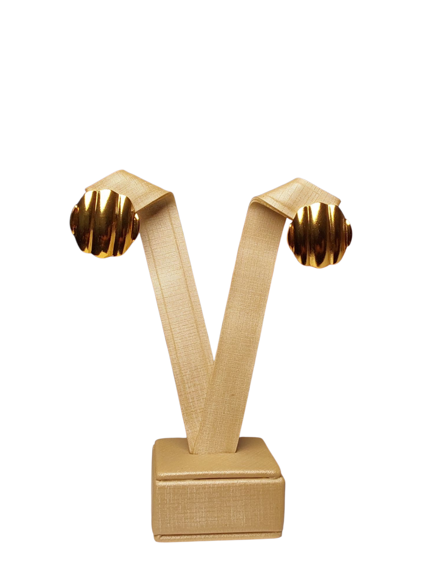 Brinco chapeado dourado
