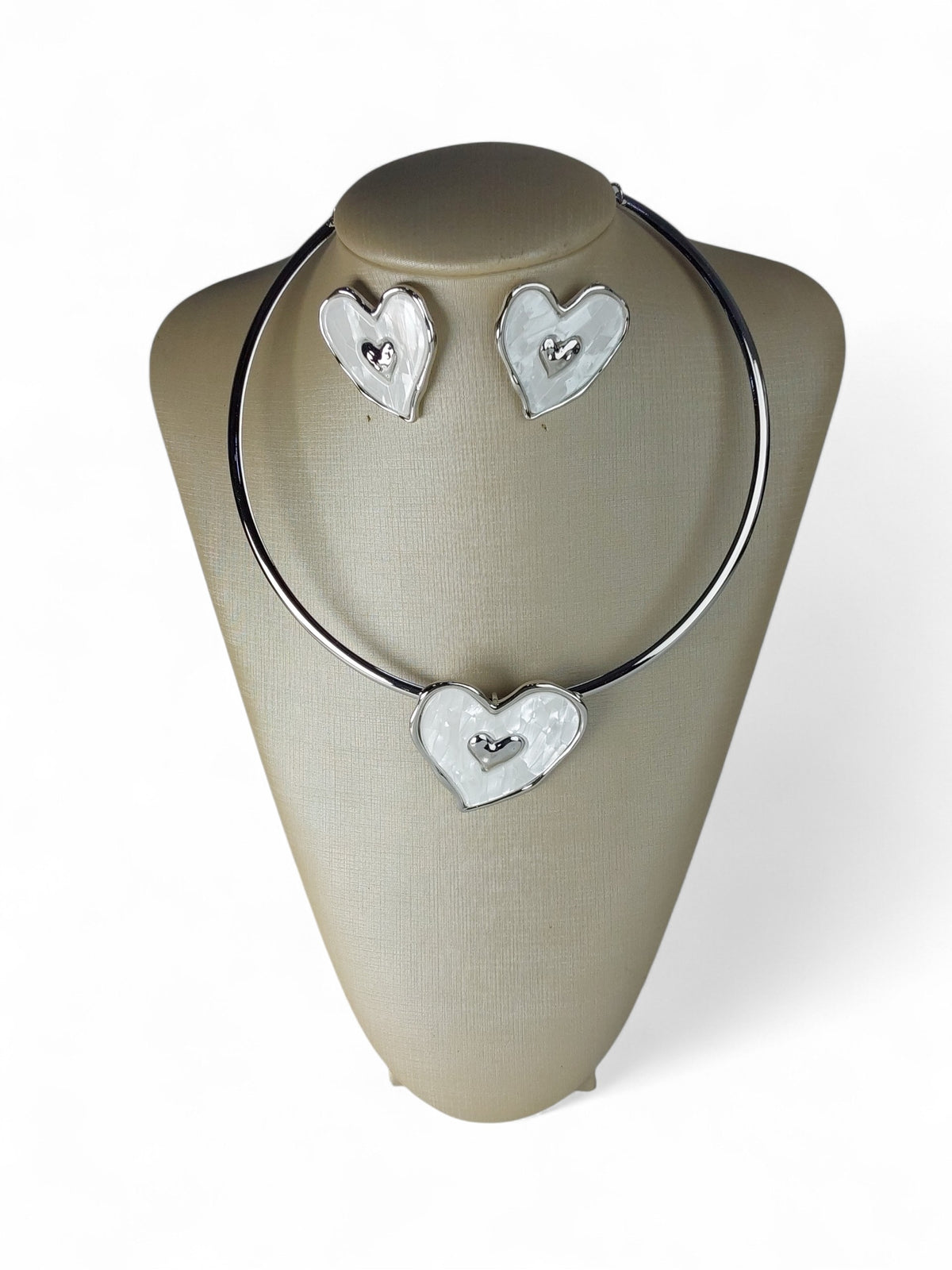 Conjunto Maria Coração Eterno Semijoia