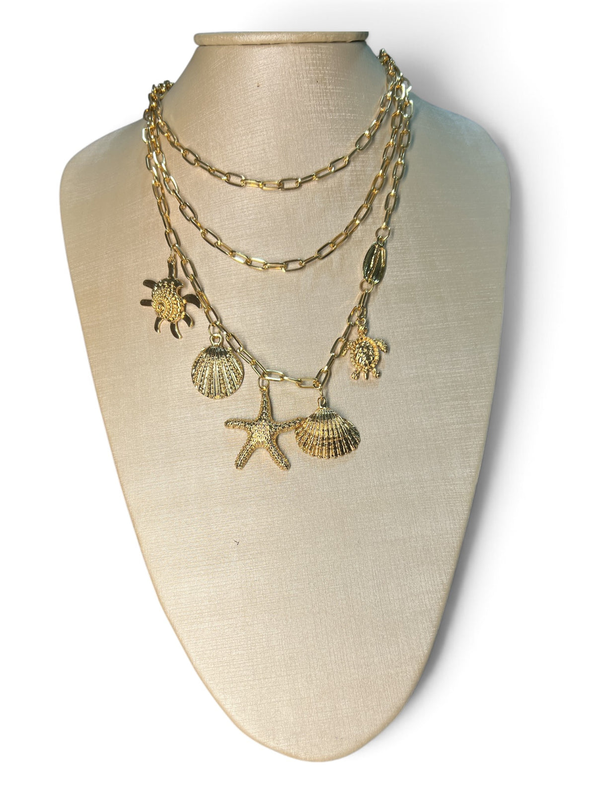 Colar Dourado Mar