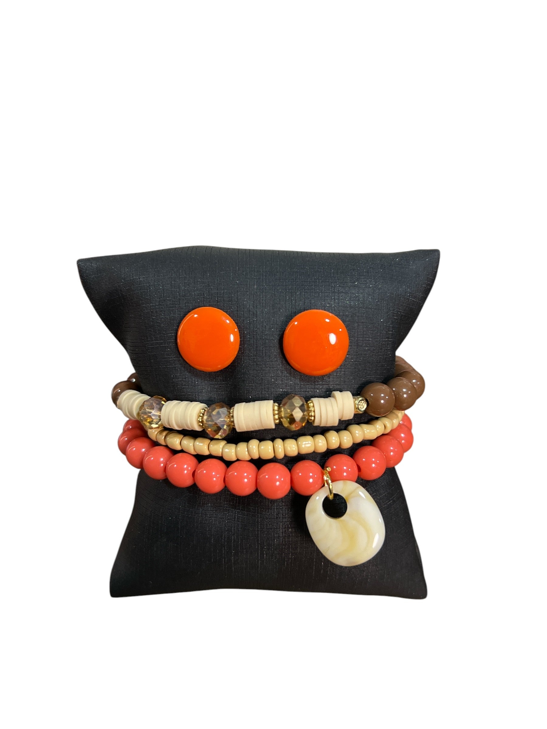 Trio de Pulseira + Brinco Maria Renata