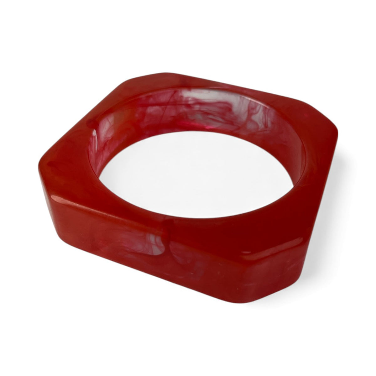 Bracelete Vermelho de Resina