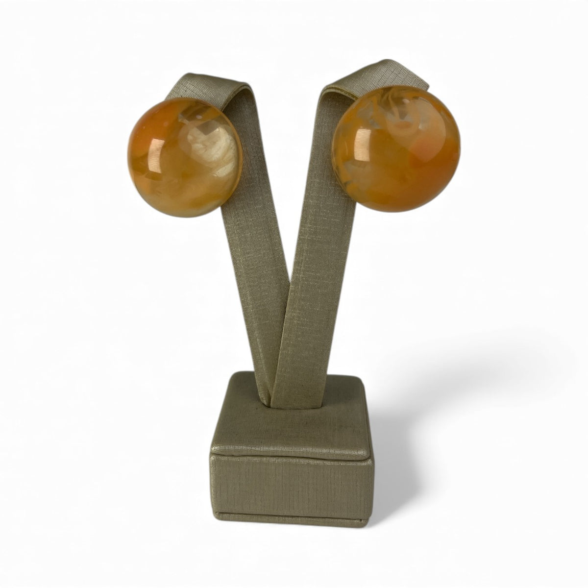 Brinco de Resina Laranja