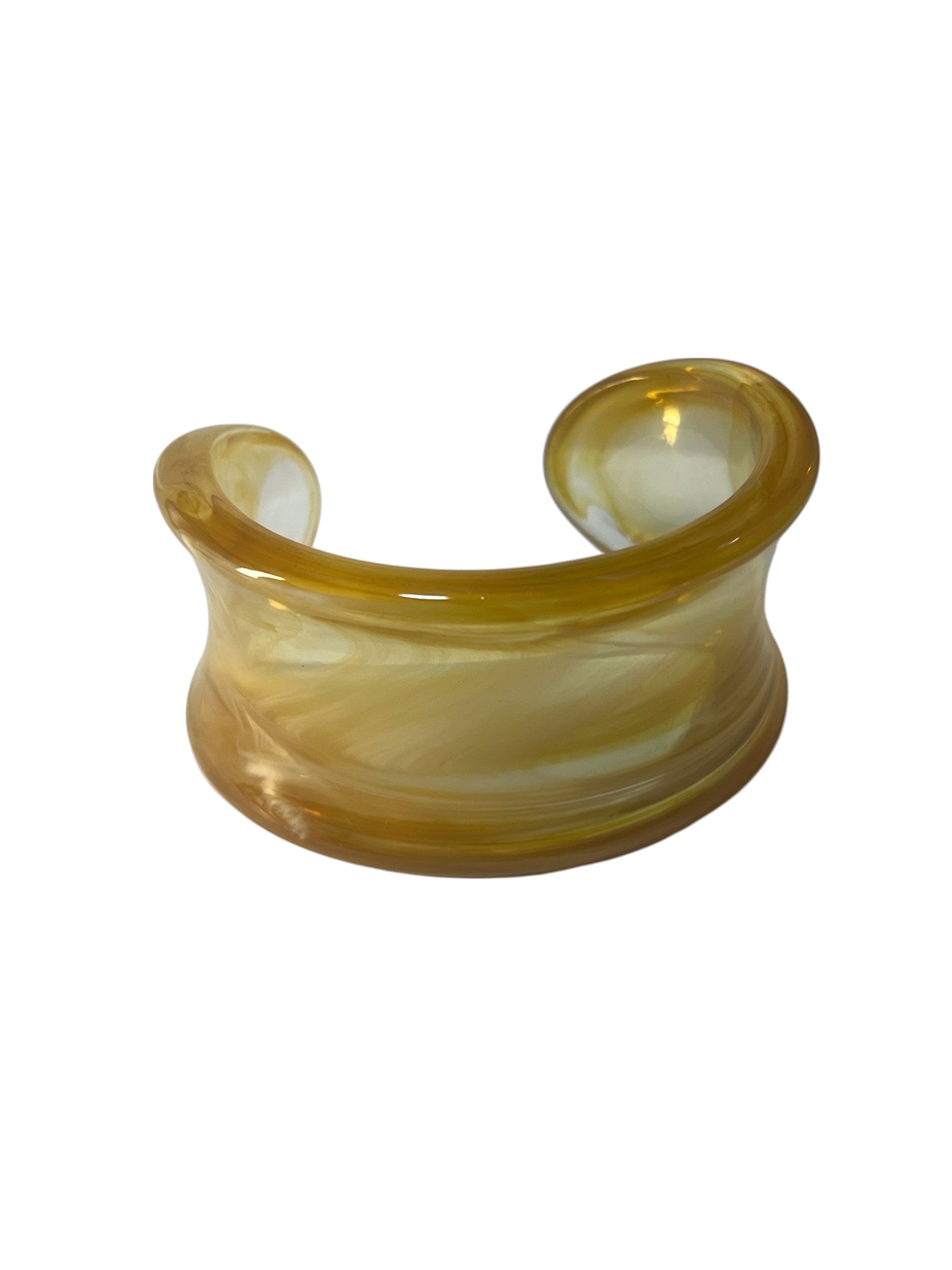Bracelete Marmorizado Maria Sabrina Caramelo Transparente
