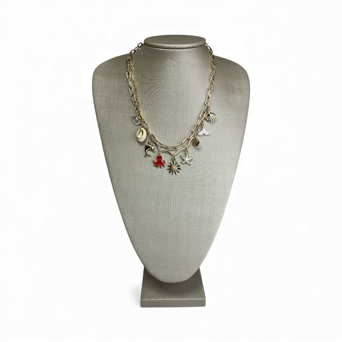 Colar Frutos dos mar Dourado