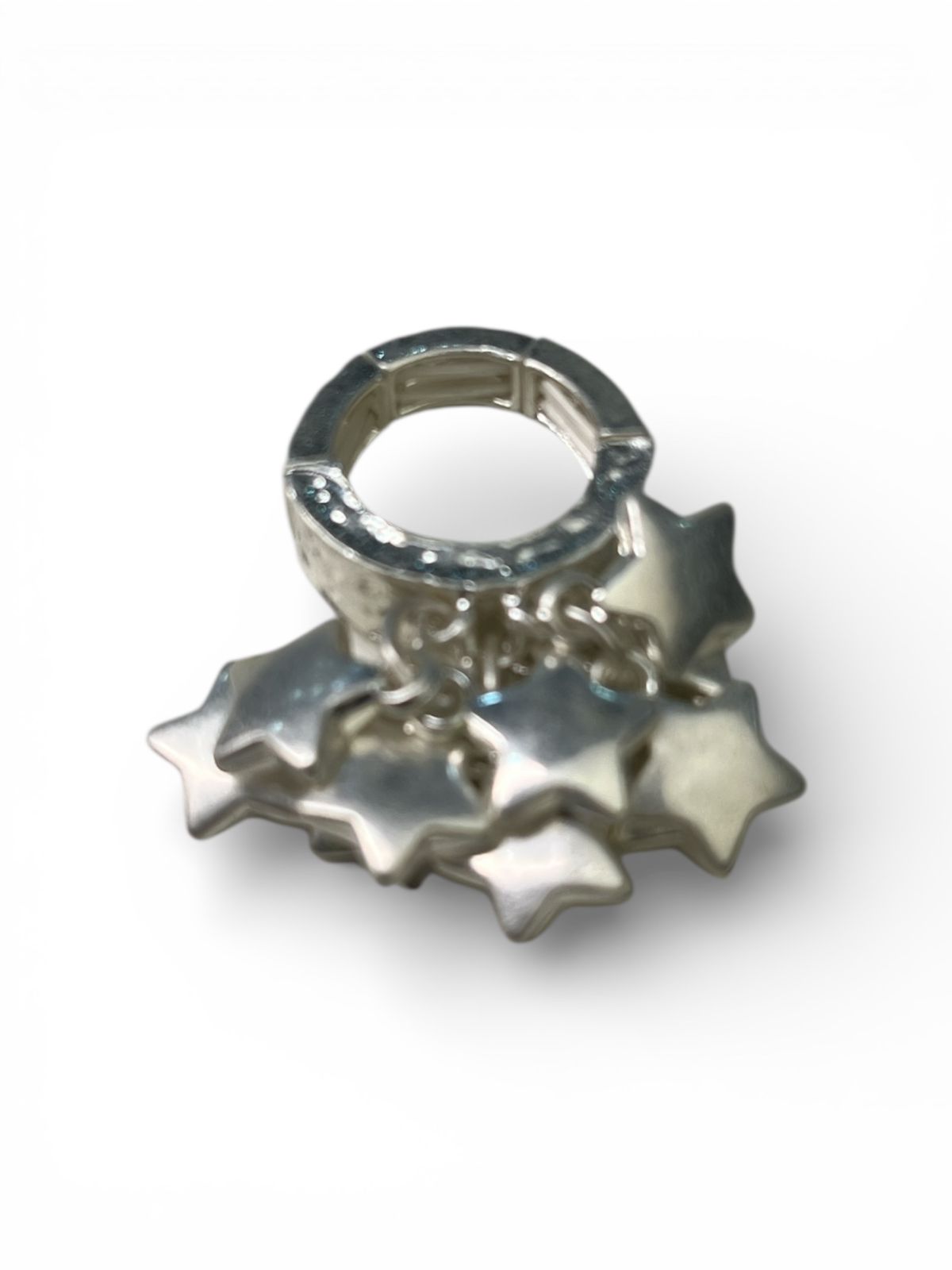 Anel Regulável de estrelas Dourado e Prata