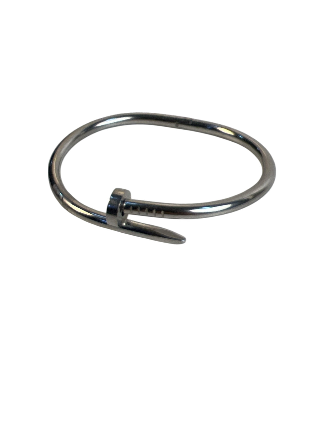 Bracelete prego aço inoxidável prata