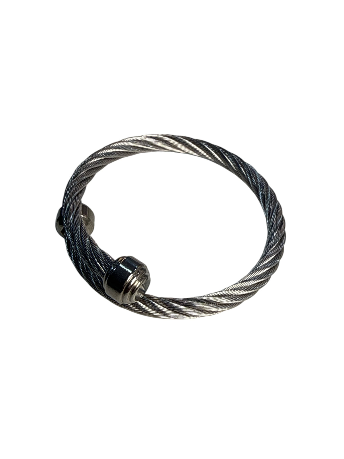 Bracelete Prateado Trançado Elegante Maria Heloísa