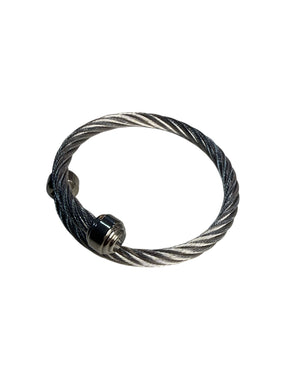 Bracelete Prateado Trançado Elegante Maria Heloísa