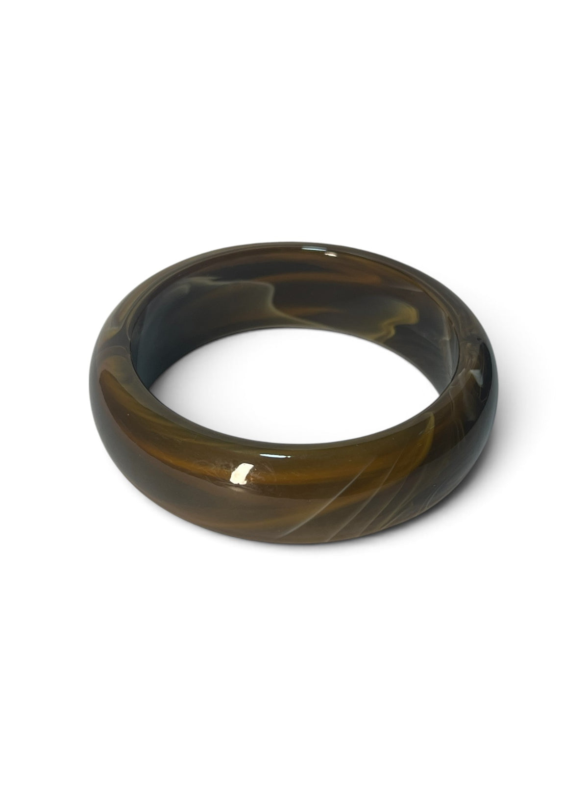 Bracelete Marmorizado Maria Bianca Marrom