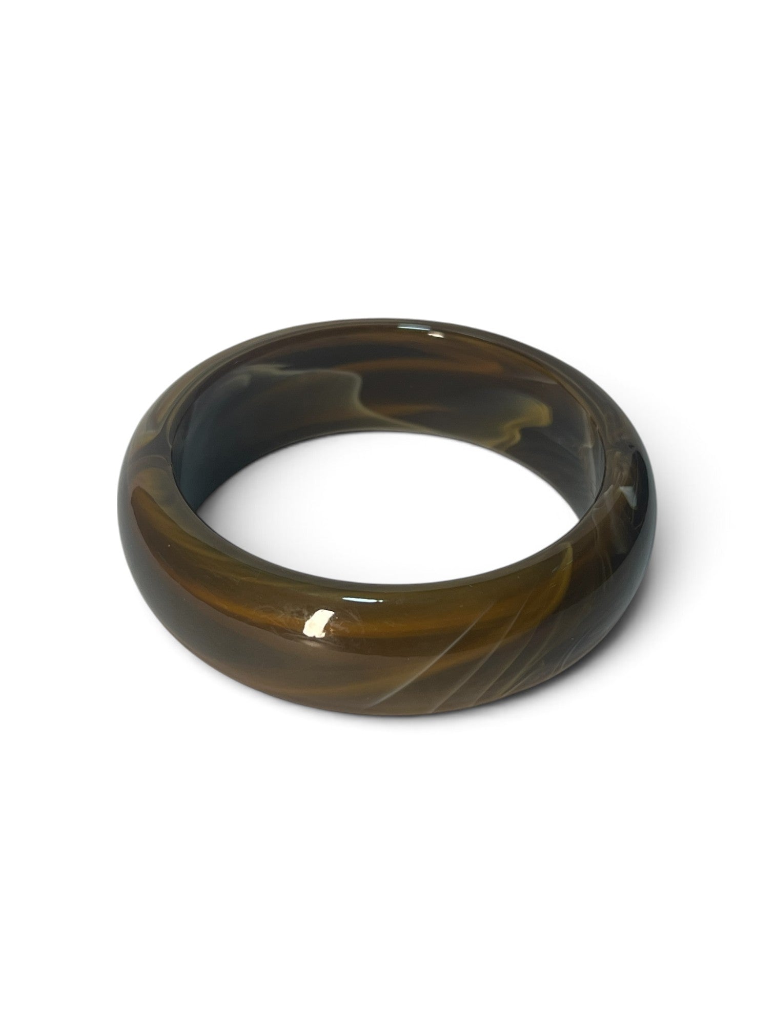 Bracelete Marmorizado Maria Bianca Marrom