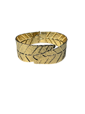 Bracelete Dourado Folha