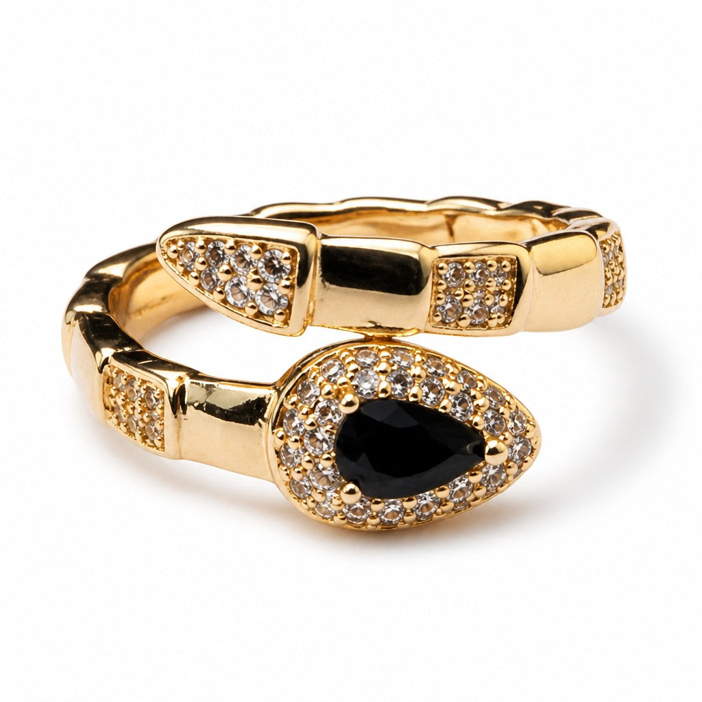 Anel Dourado Maria Samara Preto