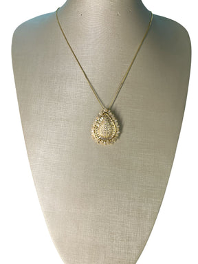 Colar Dourado Maria Diamante
