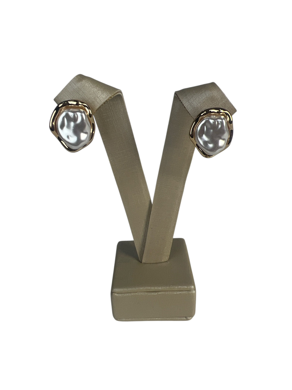 Brinco Perola Dourado Maria Lune