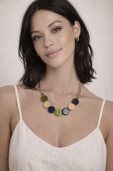 Colar Maria Catarina Verde e Azul