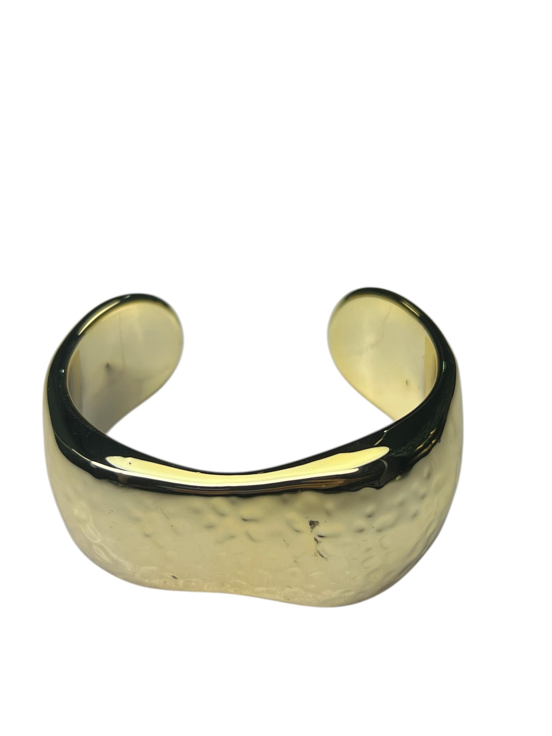 Bracelete Dourado Achatado Maria Clarice