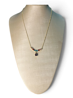 Conjunto Dourado Brinco e Colar