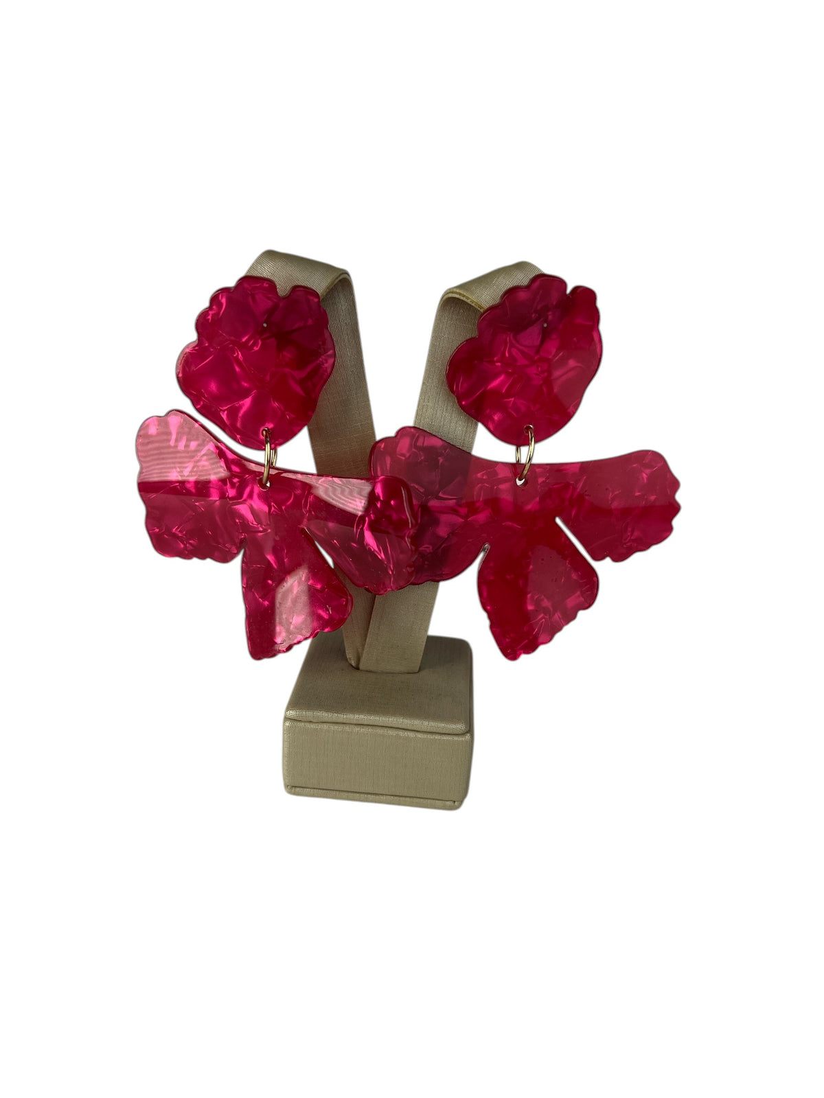 Brinco de resina Vermelho