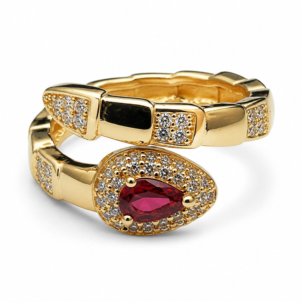 Anel Dourado Maria Samara Rosa