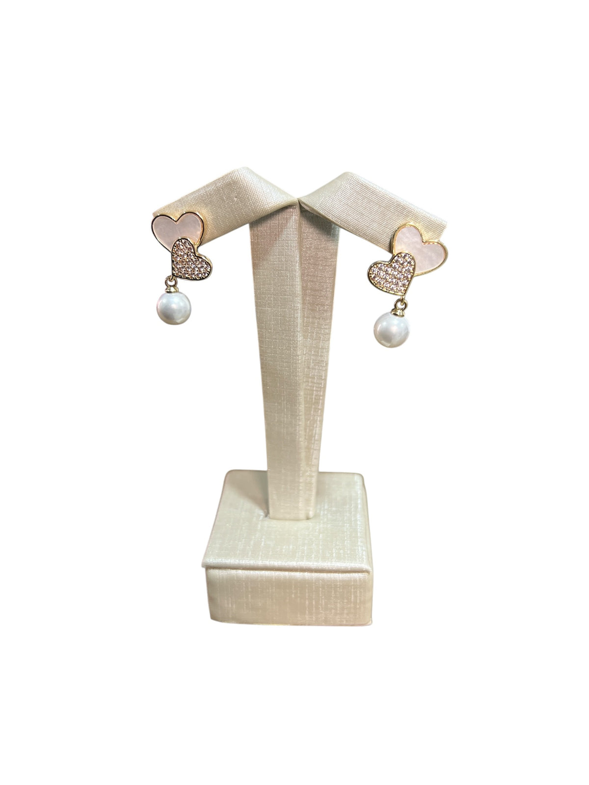 Gold-Plated Heart Earrings