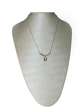 Conjunto Prata Colar e Brinco Maria Tereza