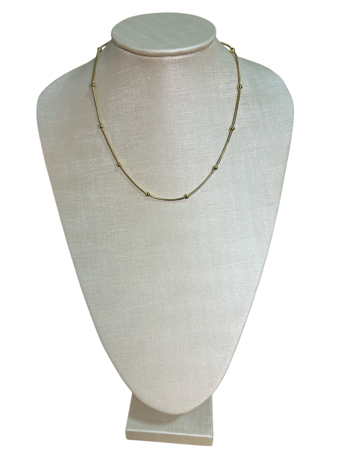 Gold Ball Stainless Steel Necklace
