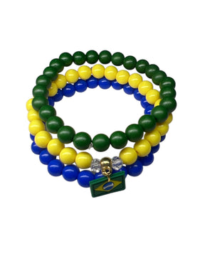 Trio de Pulseiras Brasil