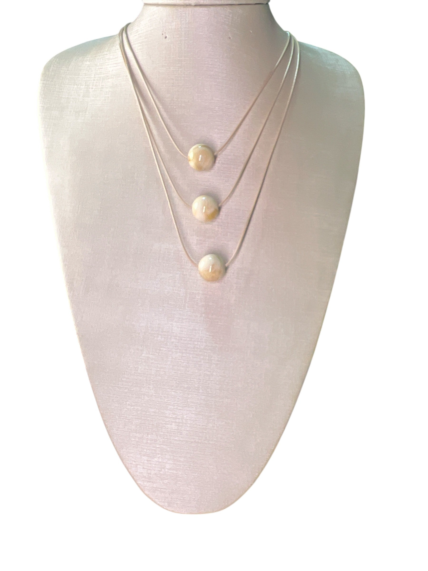 Maria Luanne Necklace Beige