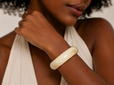 Bracelete Marmorizado Maria Bianca Bege