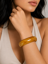 Bracelete Marmorizado Maria Bianca Caramelo transparente