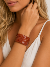 Bracelete Marmorizado Maria Sthefany Coral