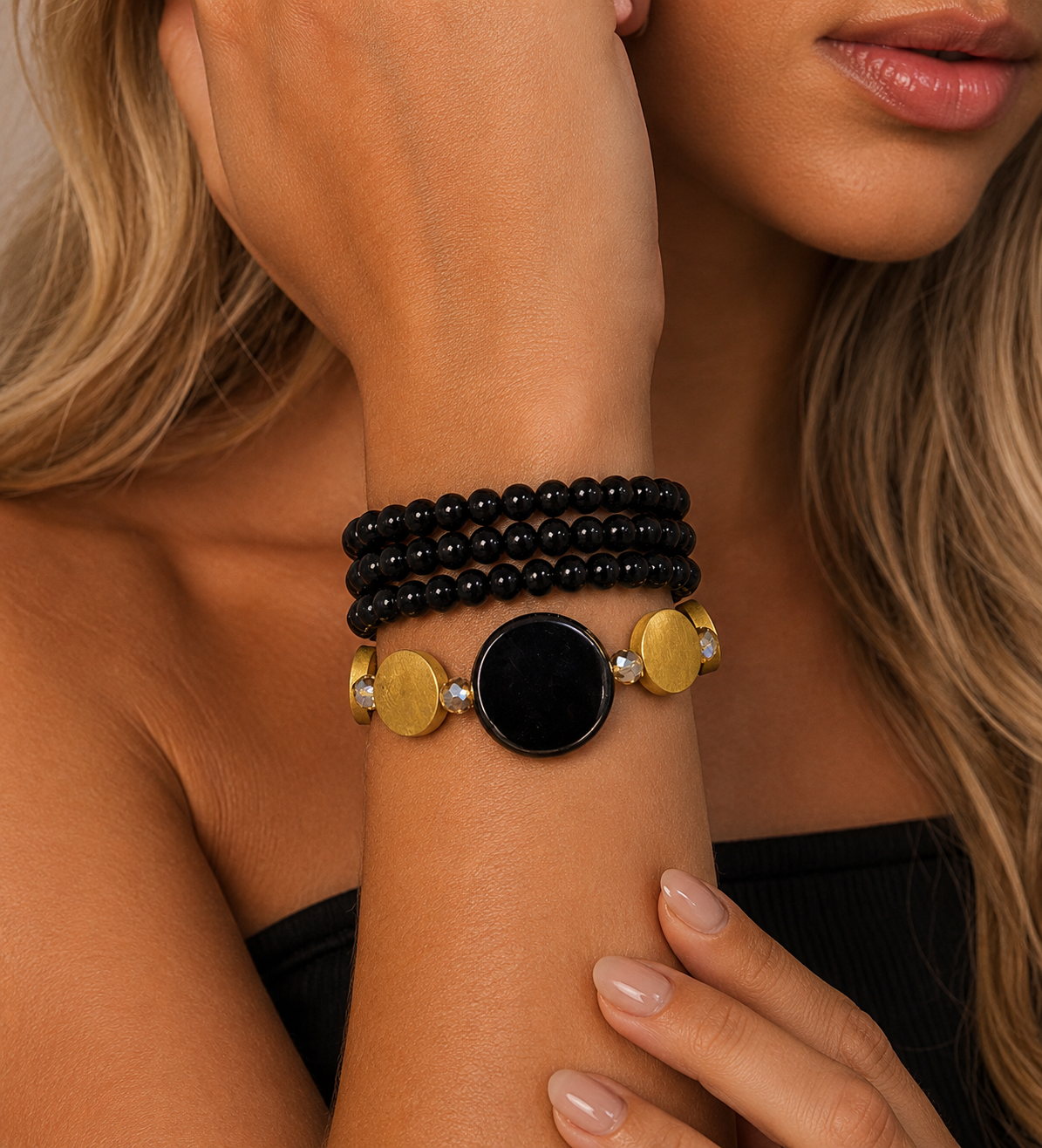 Pulseira Preta Maria Luiza