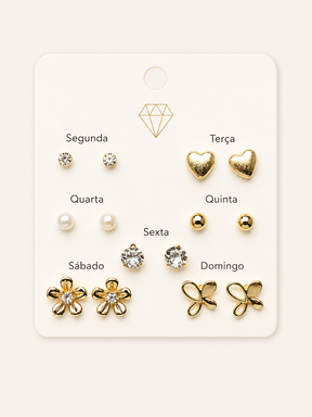 Kit Brinco Dourado Semana