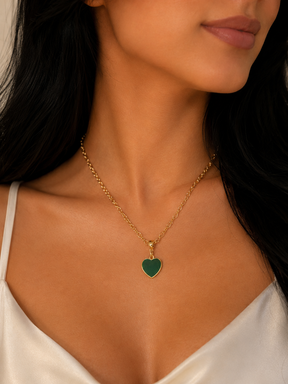 Colar Dourado Maria Leticia Verde