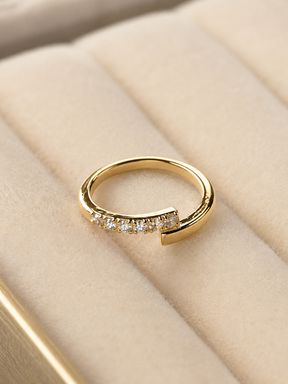 Anel Dourado Maria Jaqueline