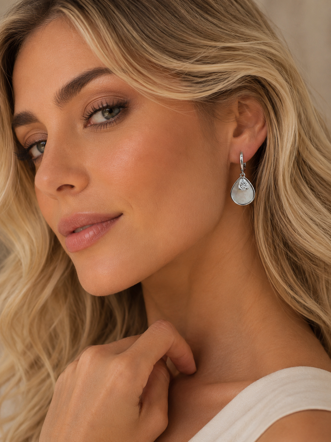 Brinco Prata Gota Maria Paula