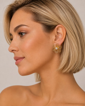 Brinco Dourado Maria Flor