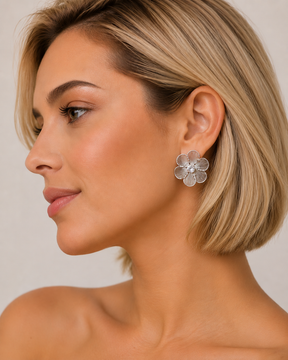 Brinco Prata Maria Flor