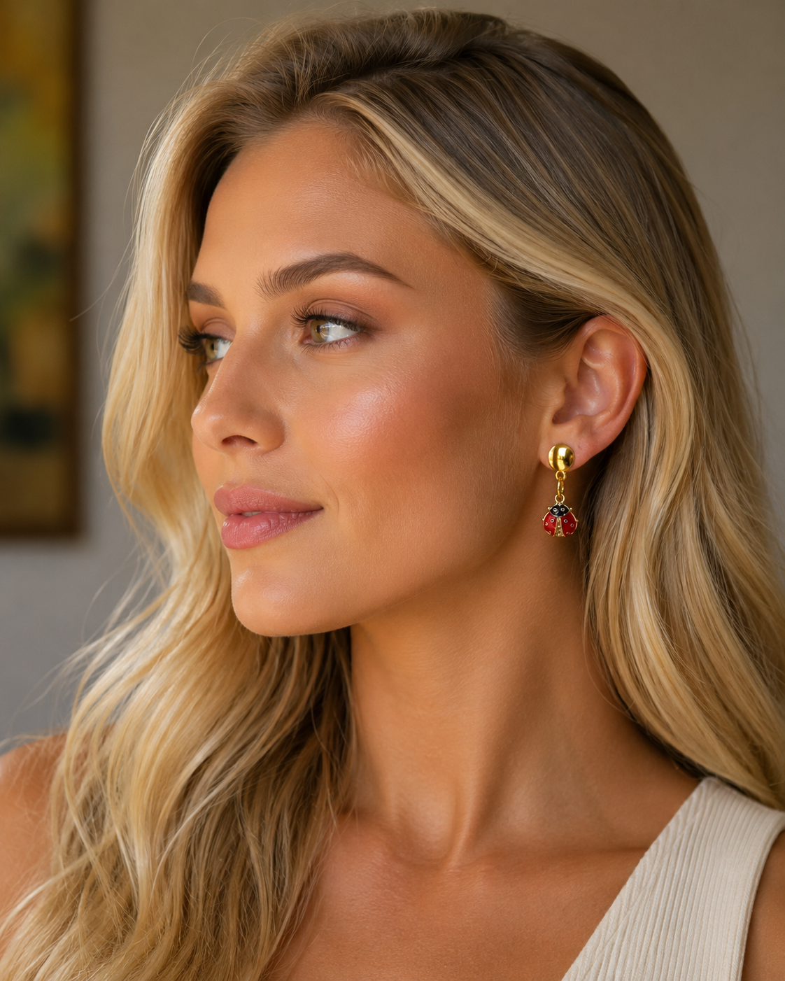 Brinco Dourado Joaninha