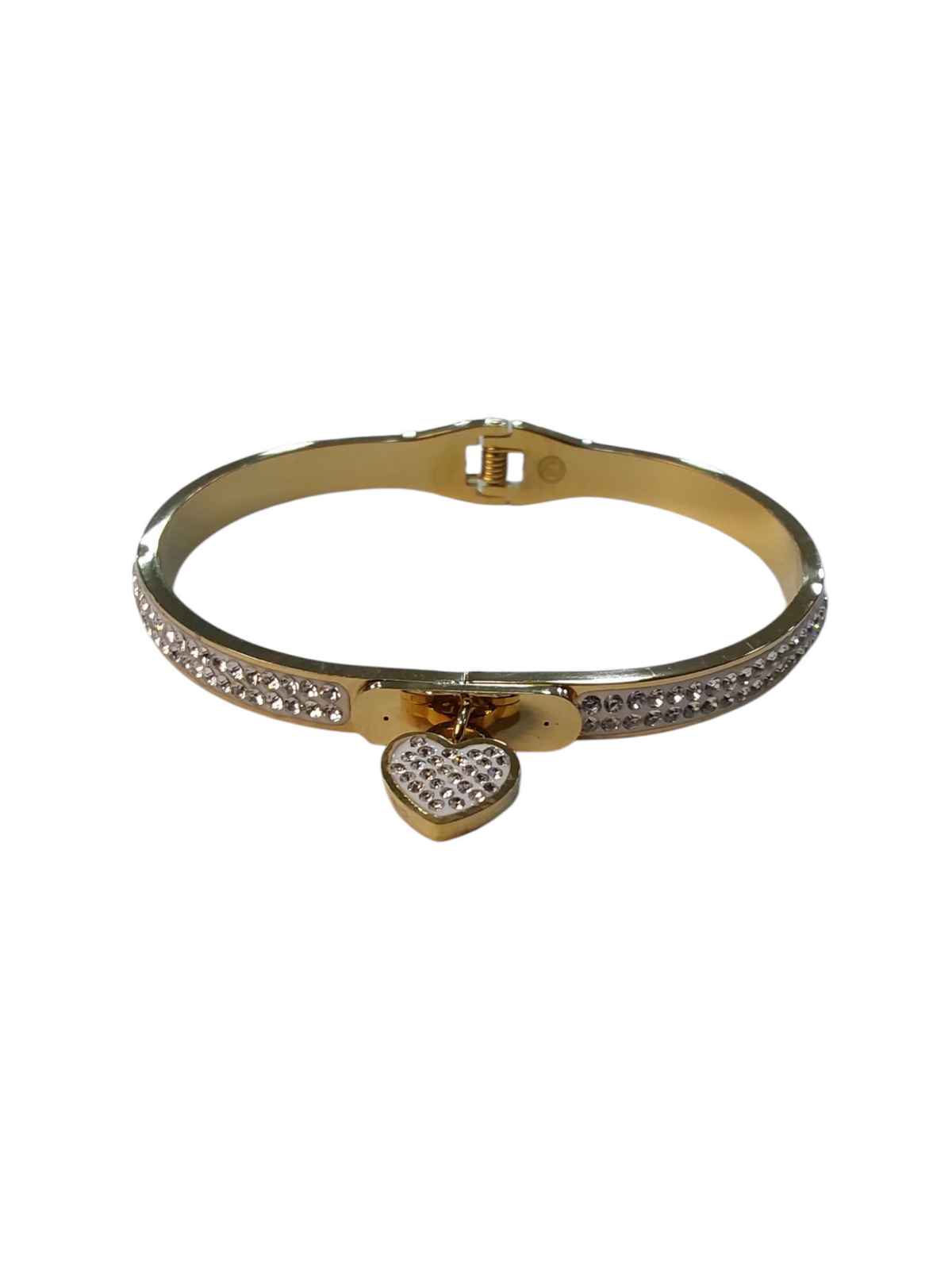 Bracelete Aço inoxidável dourado  Inspiração Grife