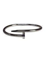 Bracelete Prego Aço Prata