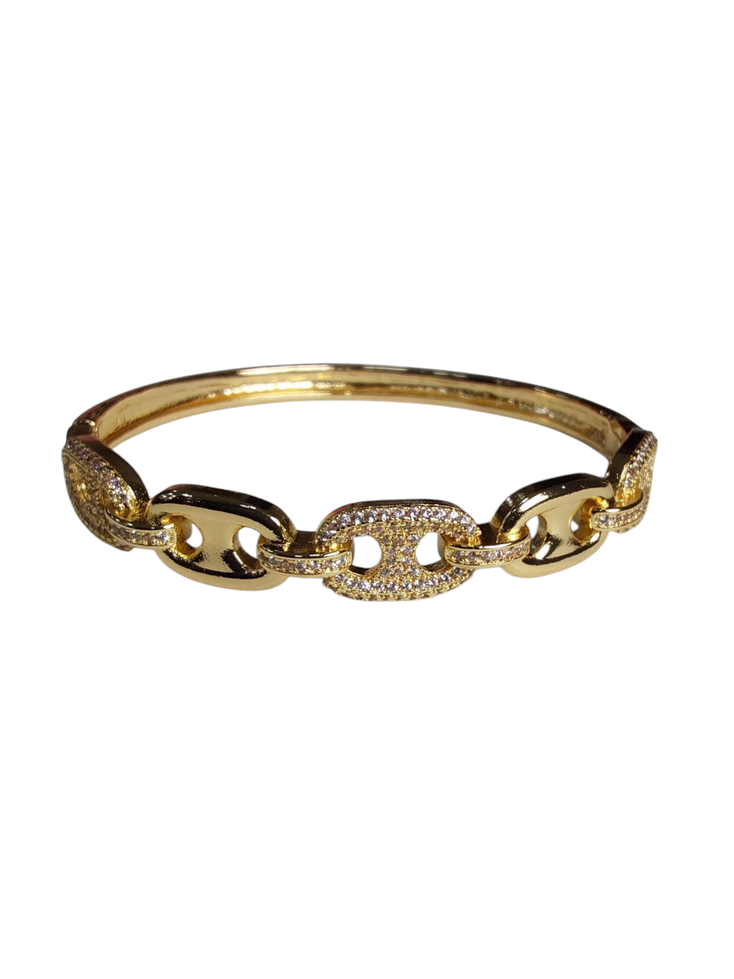 Bracelete dourado Maria Fina